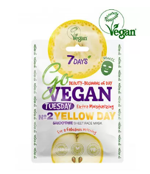 фото упаковки 7 Days Go Vegan Тканевая маска для лица Tuesday Yellow Day