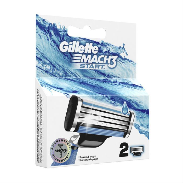 фото упаковки Gillette Mach3 Start Сменные кассеты для бритья