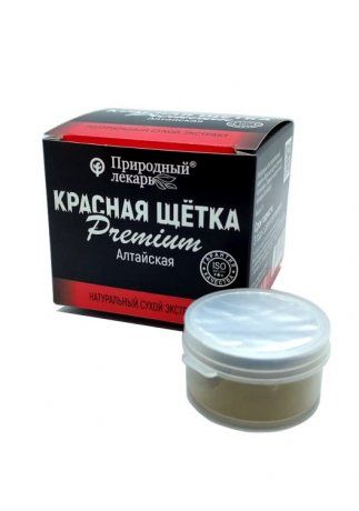 фото упаковки Природный лекарь Красная щётка Премиум Алтайская