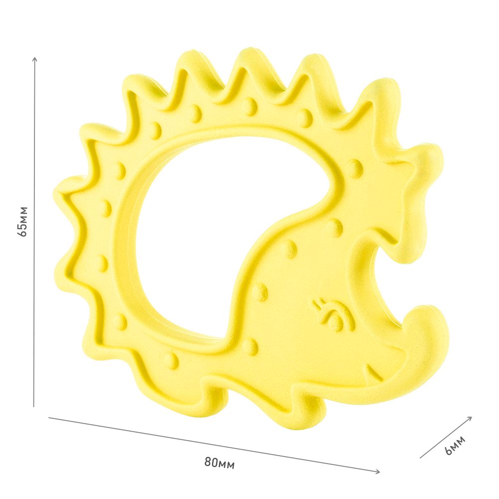 Knopa Прорезыватель-массажер для десен Ёжик, 0+, цвет в ассортименте, 1 шт.