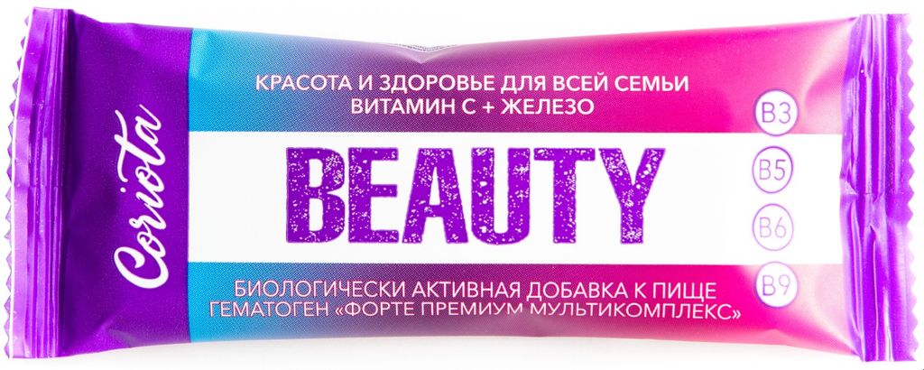 фото упаковки Гематоген форте премиум мультикомплекс Coriota beauty