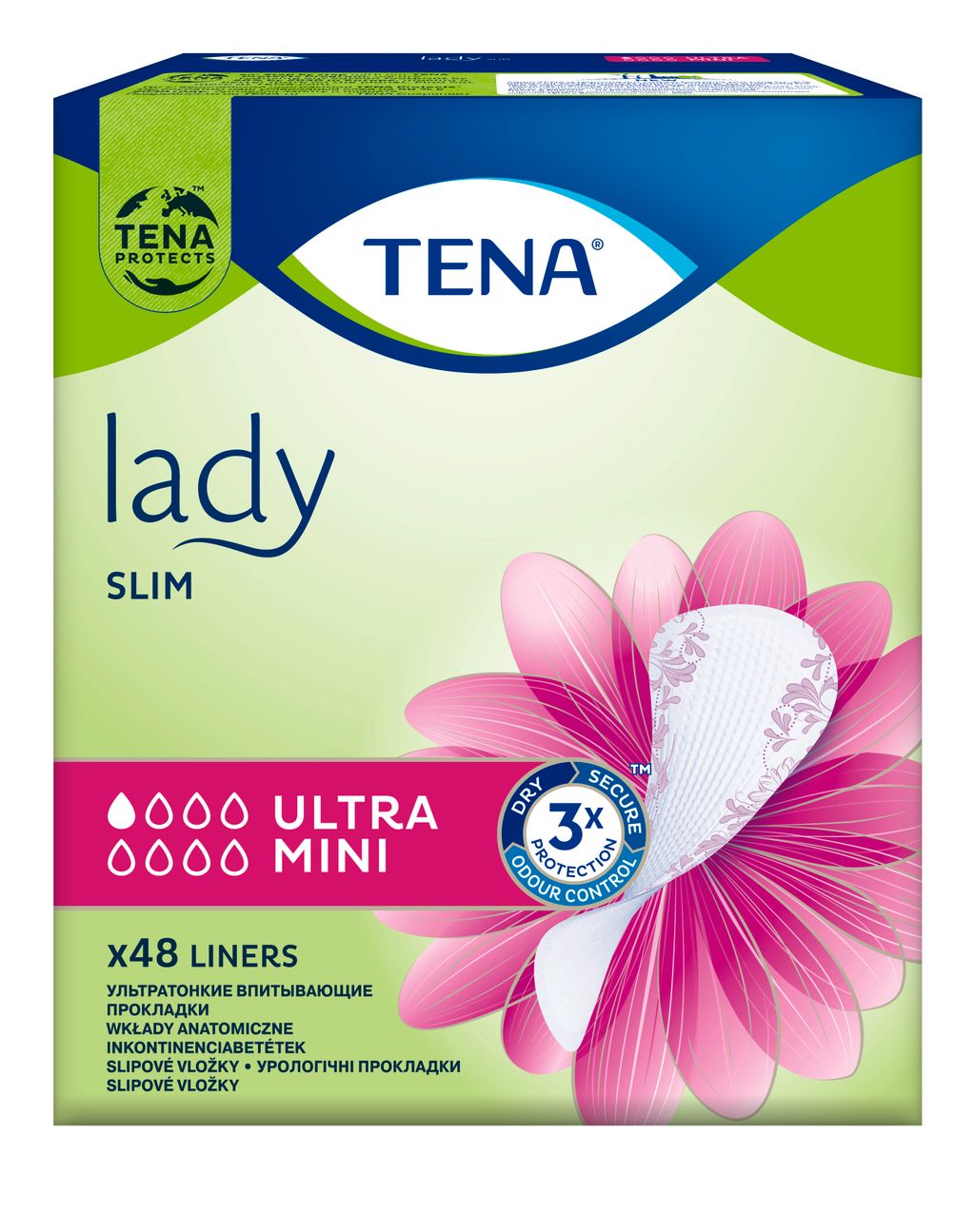 Прокладки урологические Tena Lady Slim Ultra Mini, прокладки урологические, 1 капля, 48 шт.