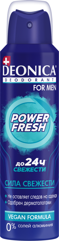 фото упаковки Deonica for Men Дезодорант Power fresh