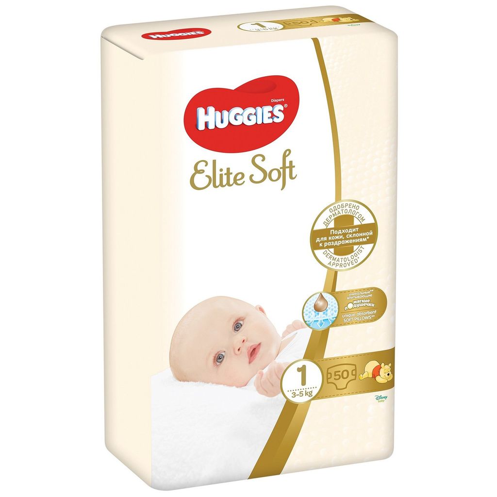фото упаковки Huggies Elite Soft Подгузники детские