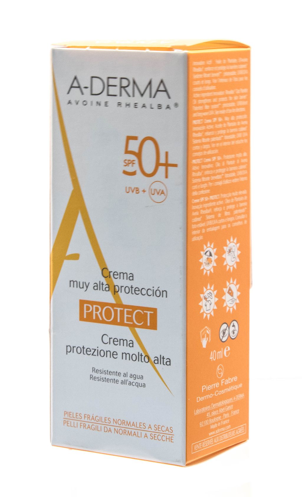 фото упаковки A-Derma Protect Крем солнцезащитный SPF 50+