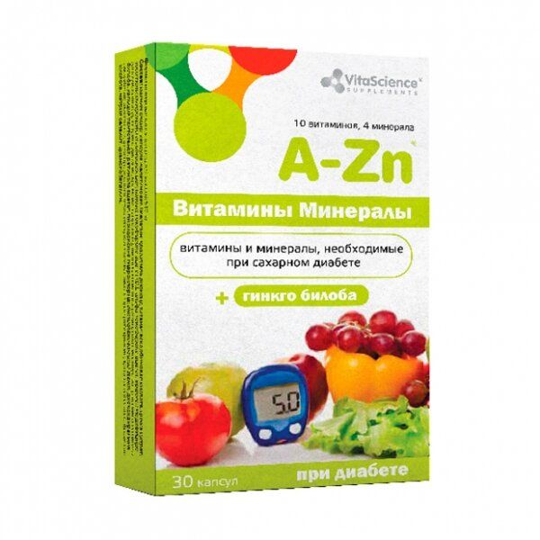 фото упаковки Vitascience Витаминный комплекс от A до Zn при диабете