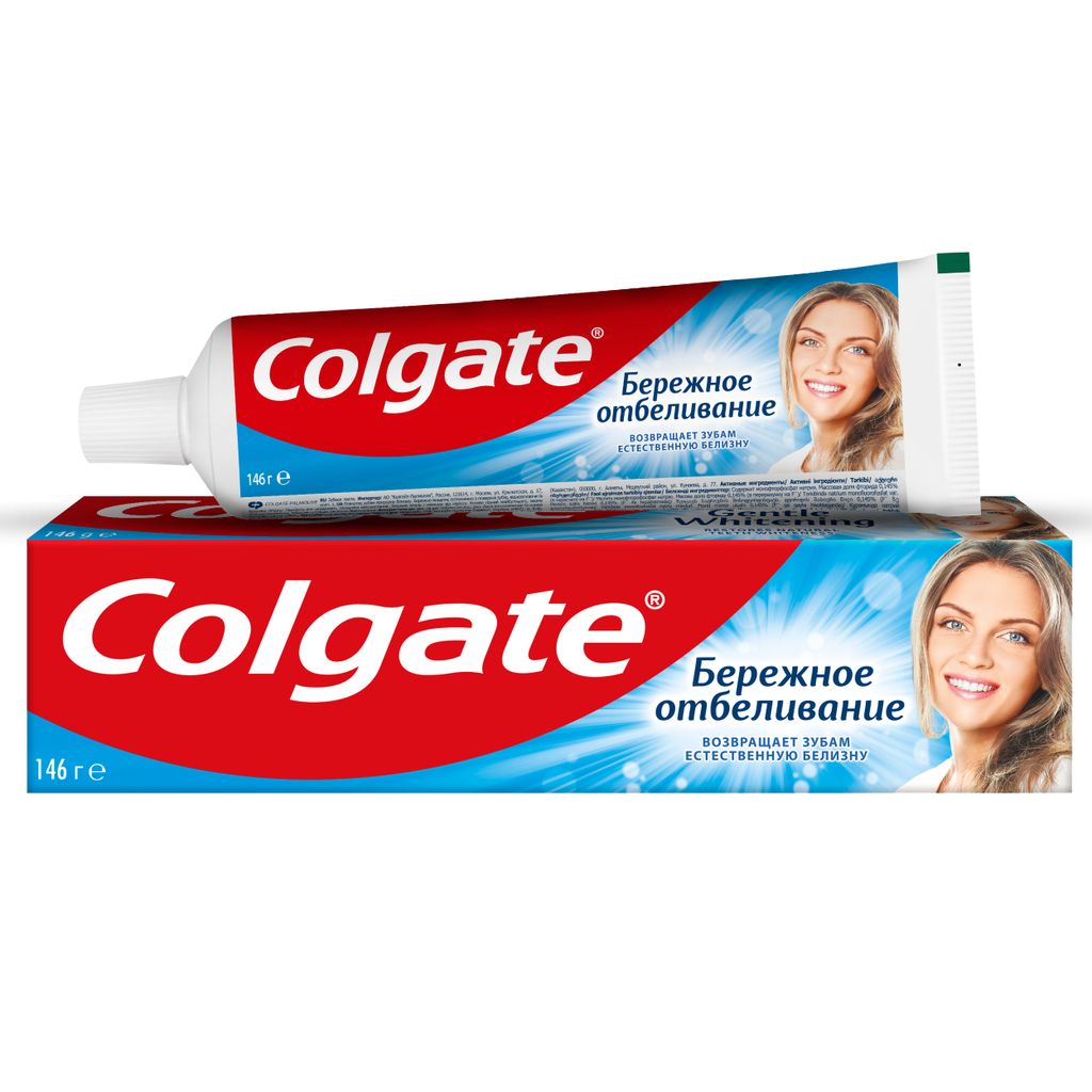 фото упаковки Colgate Бережное Отбеливание зубная паста
