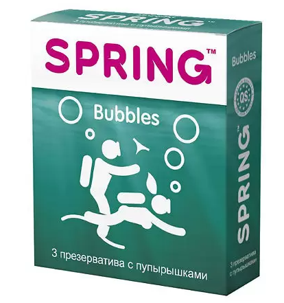 фото упаковки Spring Bubbles презервативы с пупырышками
