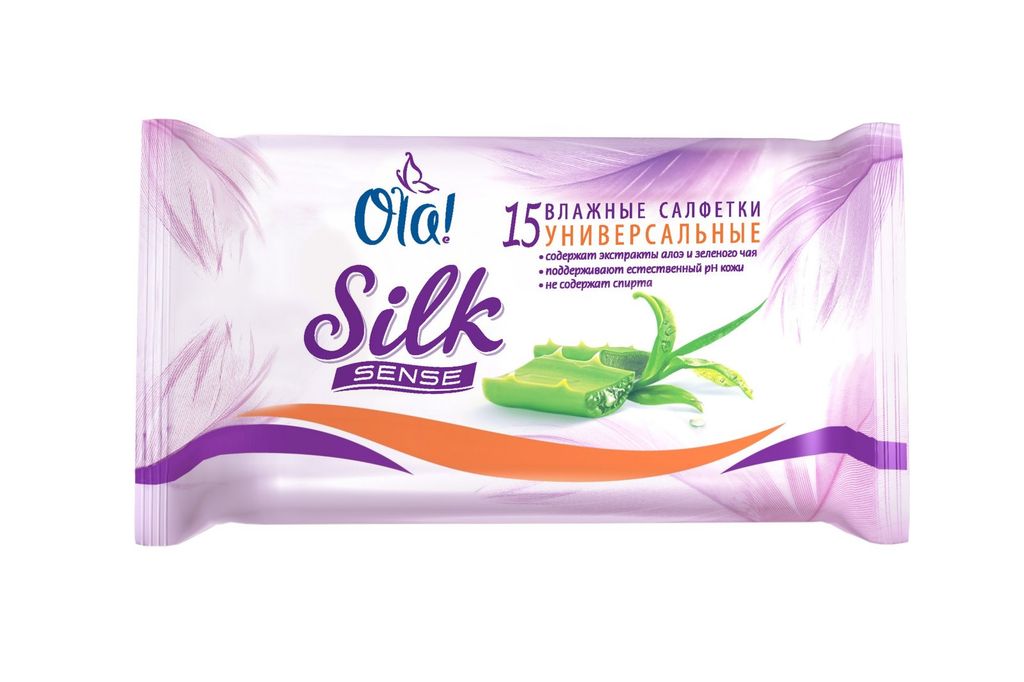 фото упаковки Ola! Silk Sense салфетки влажные универсальные