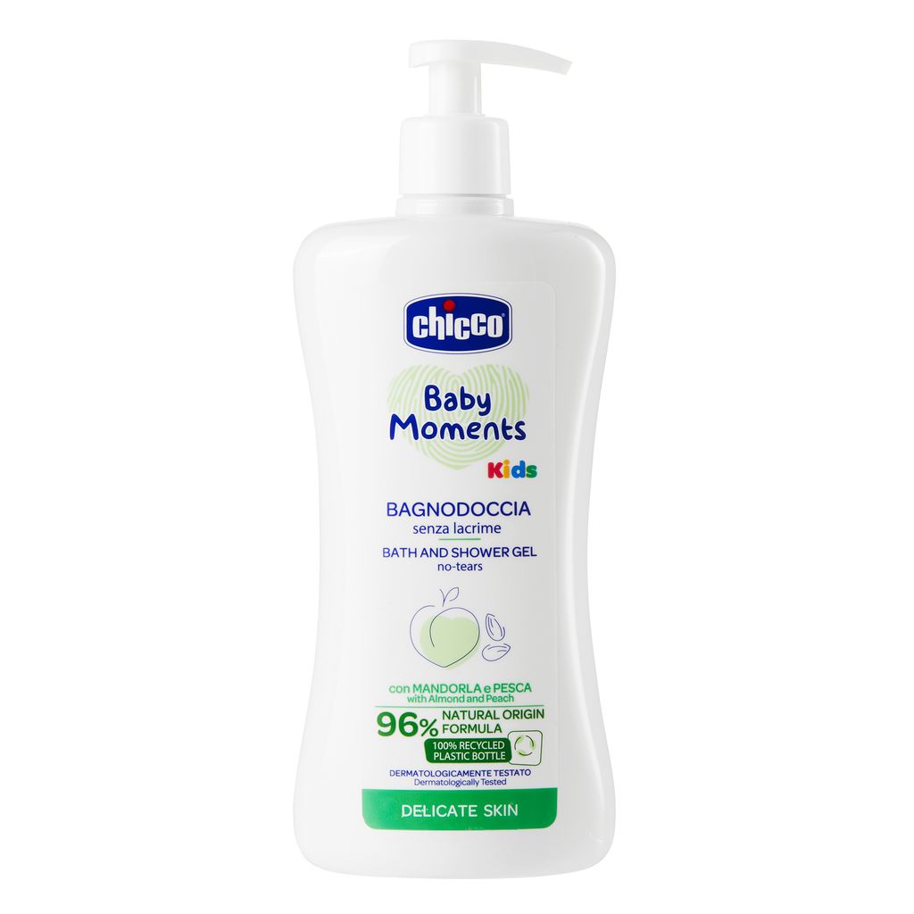 фото упаковки Chicco Baby moments Kids Пена для ванны и гель для душа без слез
