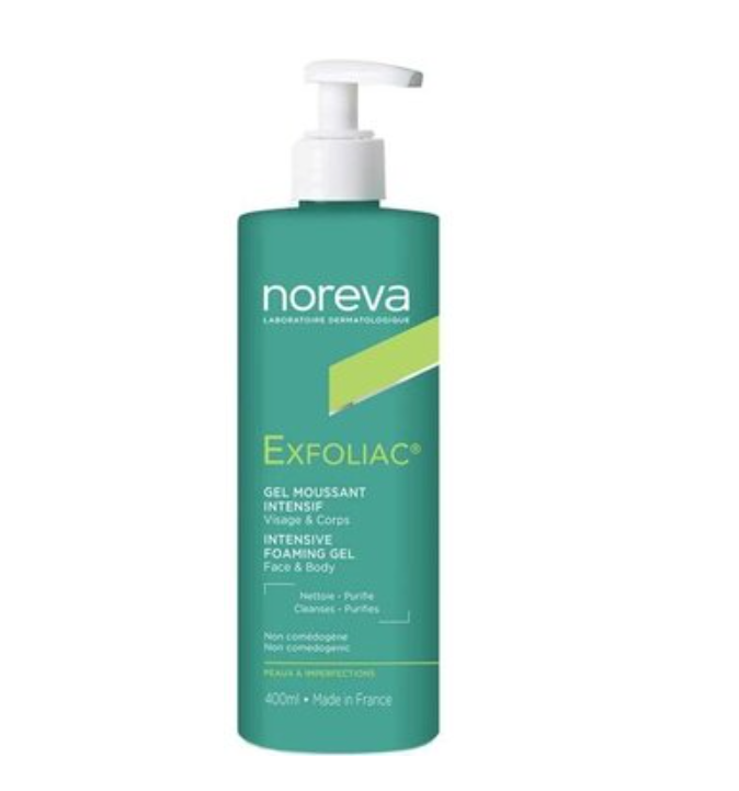 фото упаковки Noreva Exfoliac Гель для лица интенсивный пенящийся