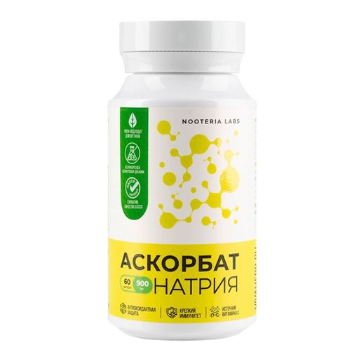 Nooteria Labs Аскорбат натрия, капсулы, 60 шт.
