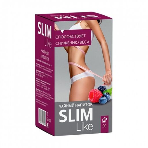 Slim Like фиточай, фиточай, со вкусом лесных ягод, 1.5 г, 20 шт.