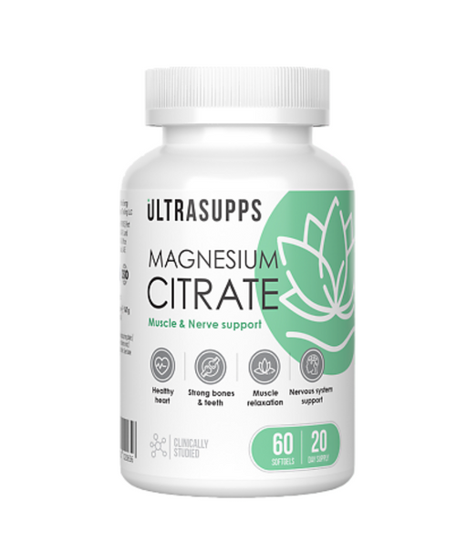 Ultrasupps Магния цитрат, капсулы мягкие, 60 шт.