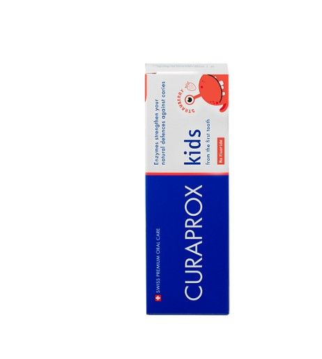 Curaprox Kids Zero Зубная паста без фтора, для детей с рождения, клубника, 60 мл, 1 шт.