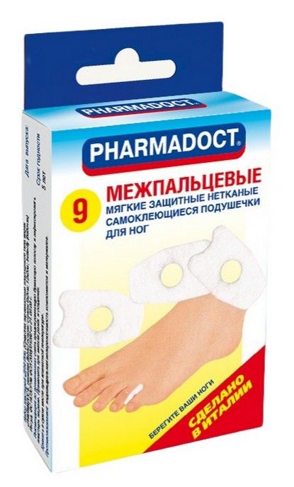 Pharmadoct Пластырь межпальцевый, пластырь, 9 шт.