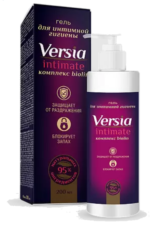Versia Гель для интимной гигиены, гель, 200 мл, 1 шт.
