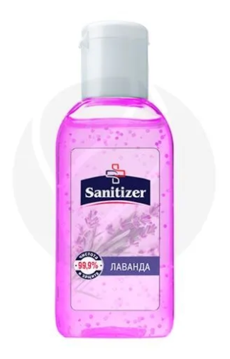 Sanitizer Антисептический гель для рук Лаванда, гель для рук, антисептический, 50 мл, 1 шт.