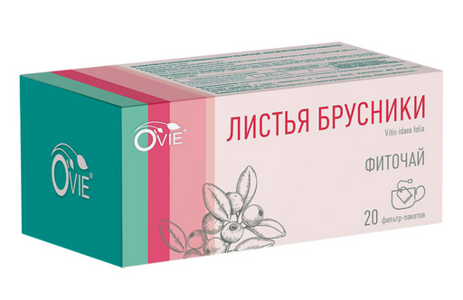 Ovie Листья брусники, 1.5 г, 20 шт.